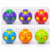 Six Press and Spin Transforming Fidget Ball colors