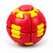 Red and Yellow Press and Spin Fidget Ball