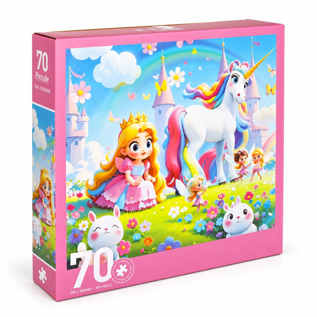 Princess and Unicorn Jigsaw Puzzle – 70 Pieces