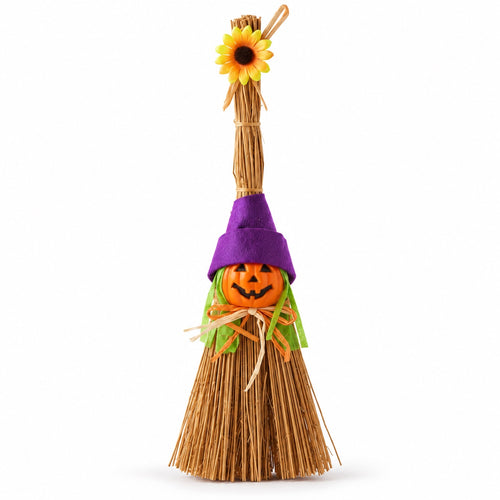Pumpkin Witch Broom – Halloween Decoration