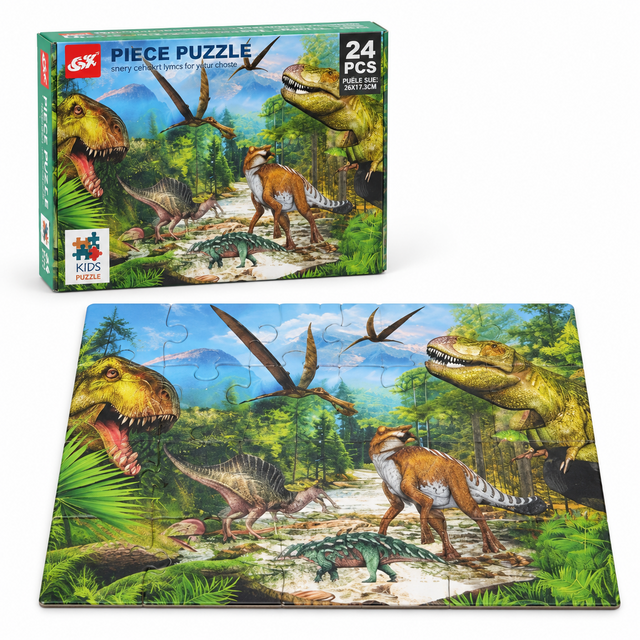 Forest Dinosaurs Jigsaw Puzzle – 24 Pieces