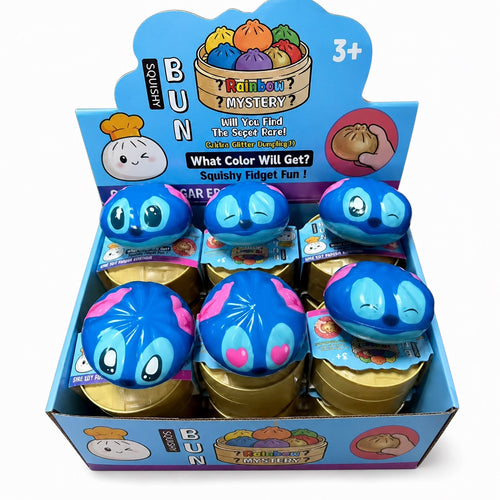 Dumpling Squishy – Rainbow Mystery Bun, Random Design