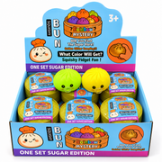 Rainbow Mystery Bun Squishy display box
