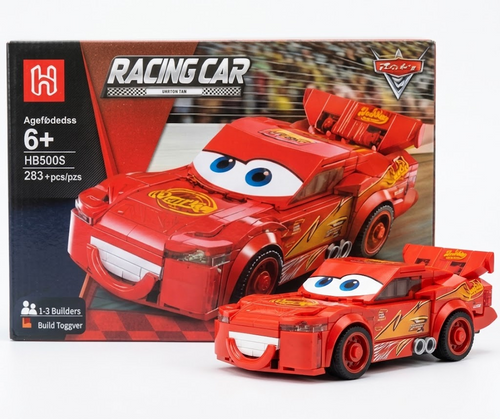 Red Racing Car Building Blocks Set – 283 Pieces