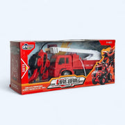 1:20 scale remote-controlled fire truck toy in retail box