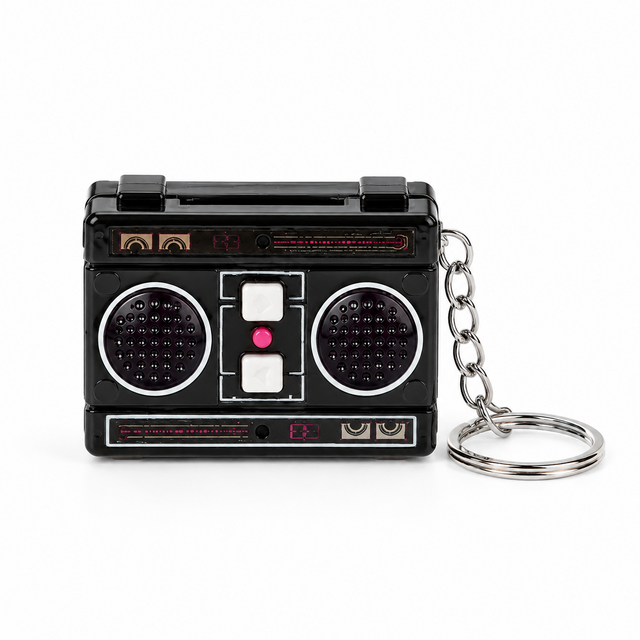 Retro Voice Recorder Keychain – 30 Seconds