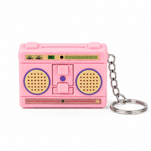 Retro Voice Recorder Keychain – 30 Seconds — alternate view