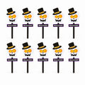 Skull Halloween Garden Stakes - Party Pack of 10