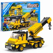 SM807 construction crane building block set with box