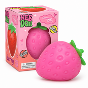 Pink strawberry squishy with packaging