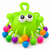 Green stretchy bead ball sensory toy