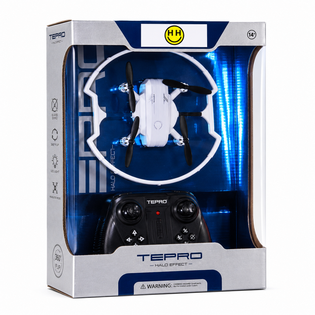 Tepro Halo Effect LED Drone with Full Propeller Guard (NO Camera)