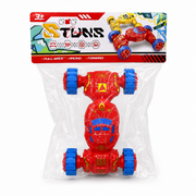 Red transforming pull-back stunt car