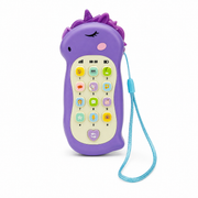 Purple unicorn musical toy phone