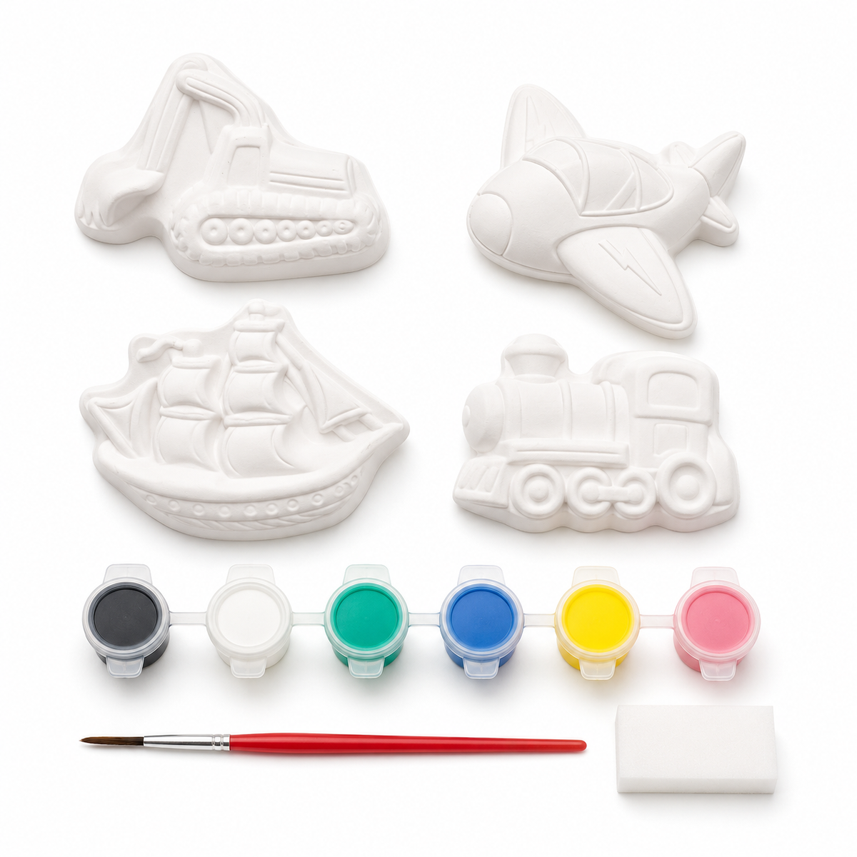 Vehicle gypsum painting kit contents