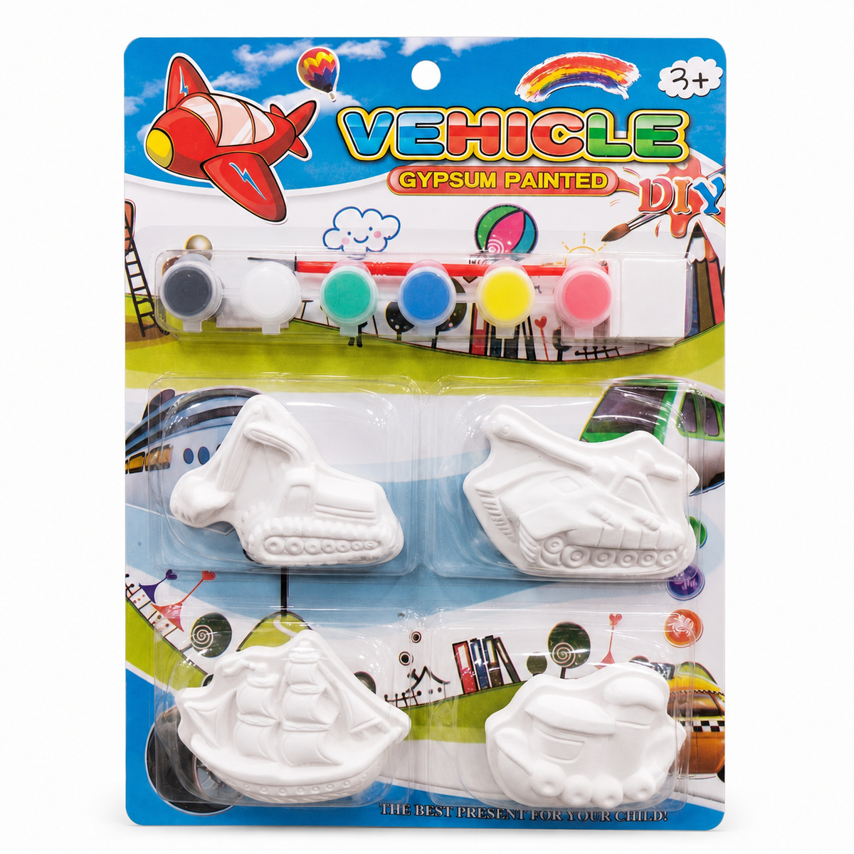 Vehicle gypsum painting DIY kit package