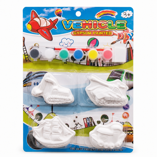 Vehicle Gypsum Painting DIY Kit – 4 Models