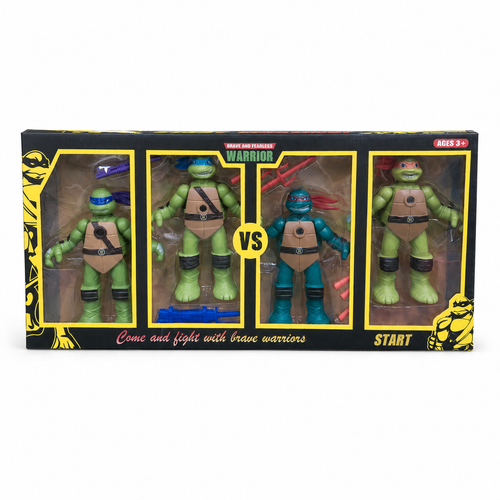 Brave Warrior Action Figure Set – 4 Figures with Accessories