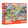 Colorful Winter Village Jigsaw Puzzle – 500 Pieces